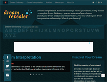 Tablet Screenshot of dreamrevealer.com